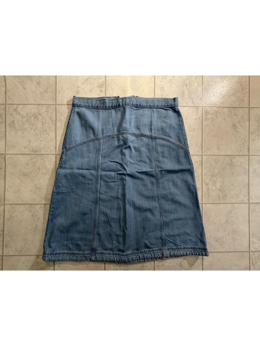 Old Navy light wash denim skirt